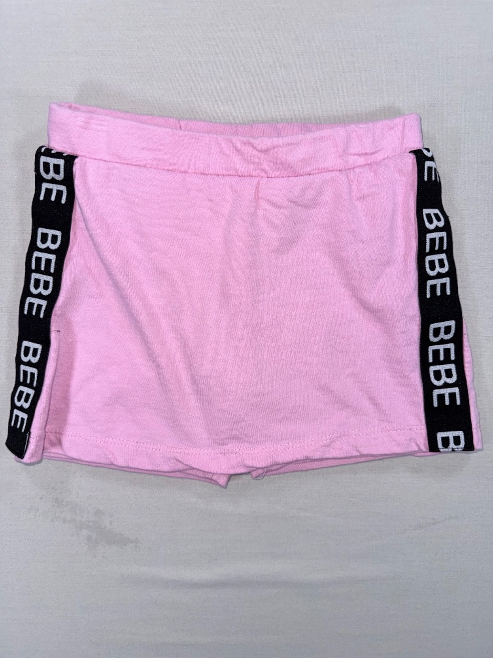 bebe Sport Girls Pink Logo Skort L (6X)